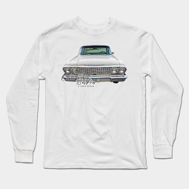 1963 Chevrolet Bel Air 4 Door Sedan Long Sleeve T-Shirt by Gestalt Imagery